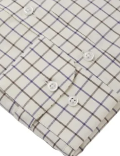 Chevalier Sheppey -kauluspaita naisille, kermanvalkoinen/ruutu