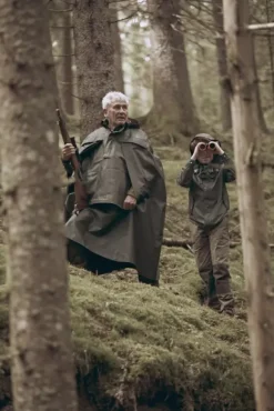 Chevalier Stratus Rain Poncho -sadetakki, unisex, tummanvihreä