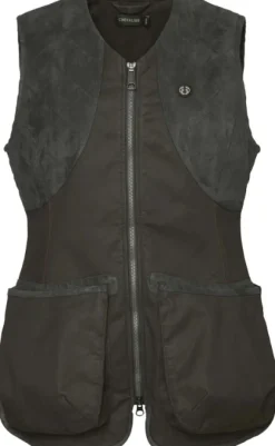 Chevalier Vintage Dogsport koiranohjaajan liivi naisille, Leather Brown