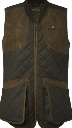Chevalier Vintage Shooting Vest ammuntaliivi, Leather Brown