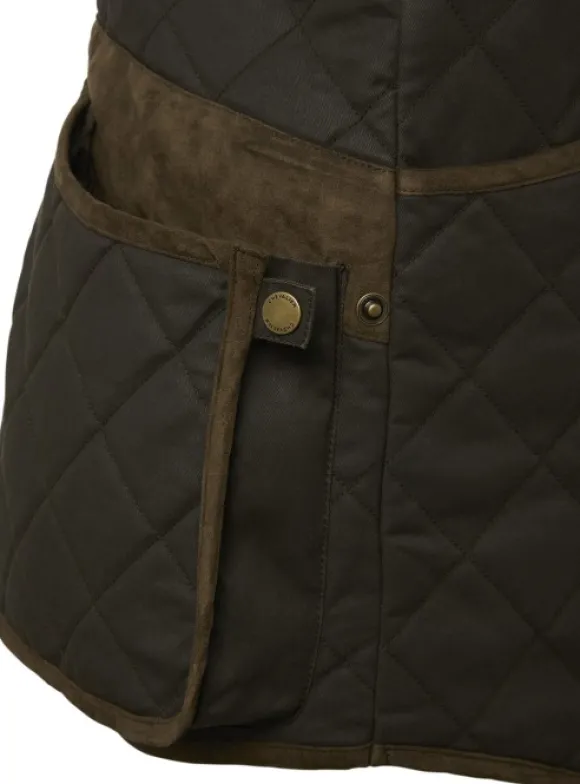 Chevalier Vintage Shooting Vest ammuntaliivi, Leather Brown