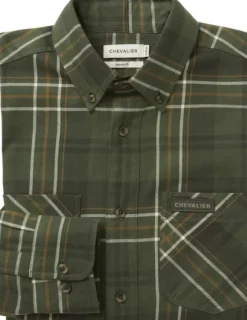 Chevalier Willow Flannel Shirt flanellipaita, tummanvihreä