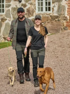 Chevalier W's Coley Wool T-shirt Stone Black