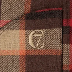 Cloud7 Dog Rain Coat Glasgow Plaid koiran takki, koko 9, Orange