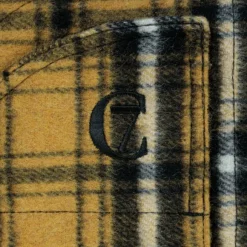 Cloud7 Dog Rain Coat Glasgow Plaid koiran takki, koot 3-5, Yellow