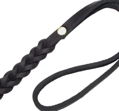 Cloud7 Leash Central Park koiran talutushihna, S, Black Gold Braided