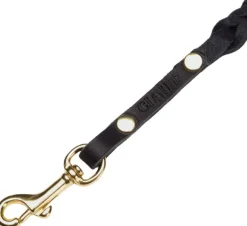 Cloud7 Leash Central Park koiran talutushihna, L, Black Gold Braided