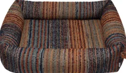 Cloud7 Sleepy Stripes koiranpeti, L, Blue-Red