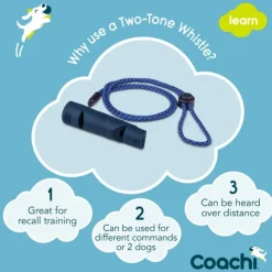 Coachi Two-Tone Whistle koirapilli, tummansininen