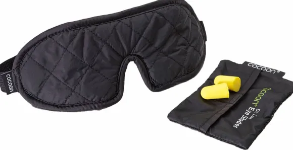 Cocoon Eye Shades De Luxe unimaski, musta/harmaa