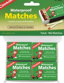 Coghlan's vedenpitävät tulitikut, 4 askin pakkaus