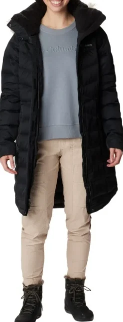 Columbia Belle Isle Mid Down Jacket naisten untuvatakki, musta