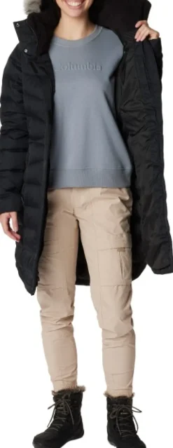 Columbia Belle Isle Mid Down Jacket naisten untuvatakki, musta