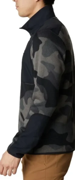 Columbia Sweater Weather Printed Half Zip fleecepusero, Black Mod Camo