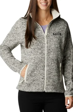 Columbia Sweater Weather Full Zip naisten fleecetakki, Chalk Heather