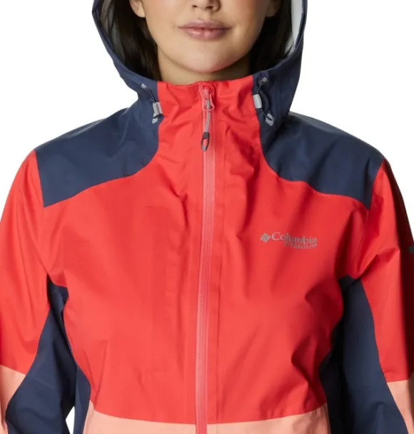Columbia Titan Pass 2.5L Shell naisten kuoritakki, Red Hibiscus