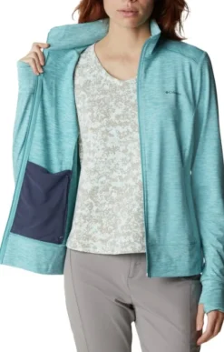 Columbia Weekend Adventure Full Zip naisten pitkähihainen, vaaleansininen