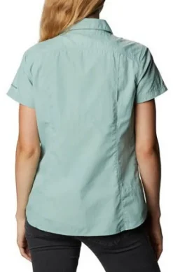 Columbia W's Silver Ridge 2.0 Short Sleeve kauluspaita, sinivihreä