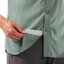 Craghoppers M's NosiLife Adventure lyhythihainen kauluspaita, siniharmaa