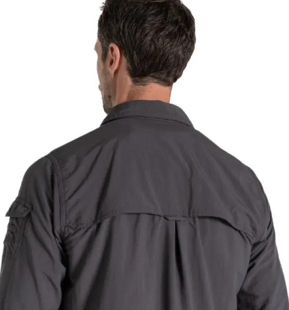 Craghoppers M's NosiLife Adventure Long Sleeved Shirt III Black Pepper