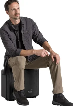 Craghoppers M's NosiLife Adventure Long Sleeved Shirt III Black Pepper