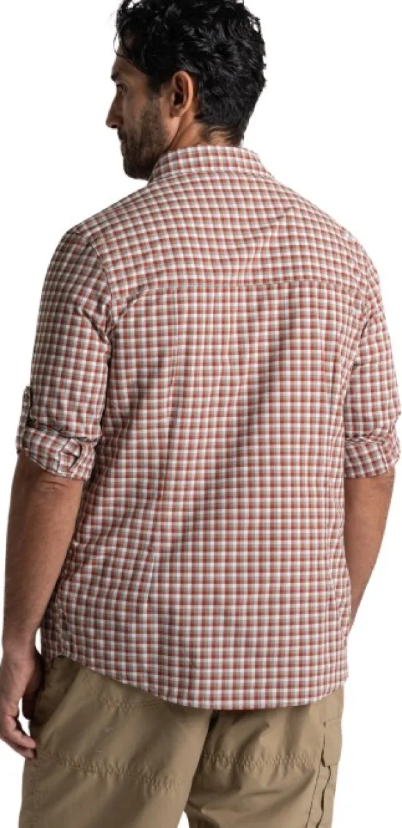 Craghoppers M's NosiLife Nuoro Check Long Sleeved Shirt Red Beach Check