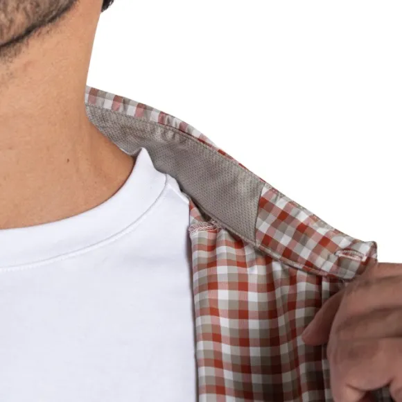 Craghoppers M's NosiLife Nuoro Check Long Sleeved Shirt Red Beach Check