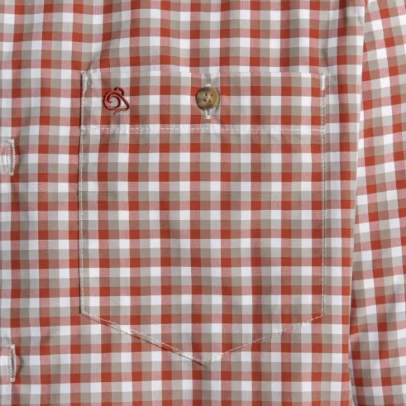 Craghoppers M's NosiLife Nuoro Check Long Sleeved Shirt Red Beach Check