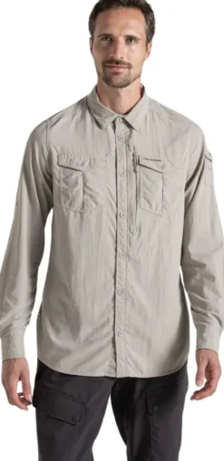 Craghoppers NosiLife Adventure III LS Shirt paita, Parchment