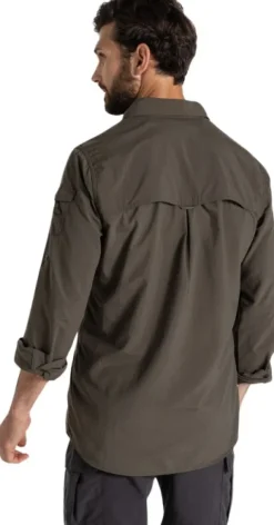 Craghoppers NosiLife Adventure LS Shirt III paita, Woodland Green
