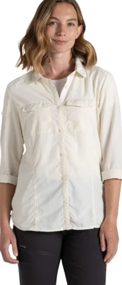 Craghoppers NosiLife Adventure LS Shirt III naisten paita, Seasalt