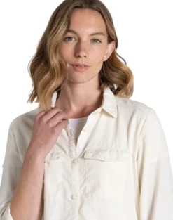 Craghoppers NosiLife Adventure LS Shirt III naisten paita, Seasalt