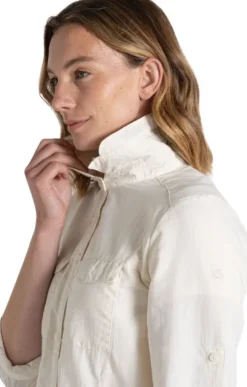 Craghoppers NosiLife Adventure LS Shirt III naisten paita, Seasalt