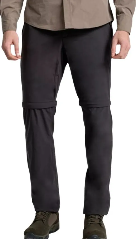 Craghoppers NosiLife Pro Convertible Trousers katkolahjehousut, mustaharmaa