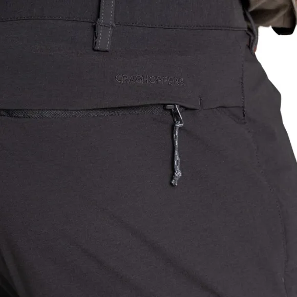 Craghoppers NosiLife Pro Convertible Trousers katkolahjehousut, mustaharmaa