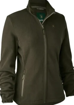 Deerhunter Lady Chasse Fleece Jacket naisten fleecetakki, vihreäruskea