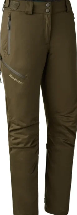 Deerhunter Lady Excape Winter Trousers naisten topatut metsästyshousut, vihreä