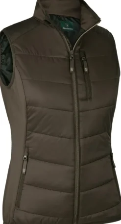 Deerhunter Lady Heat Padded Waistcoat naisten lämpöliivi, ruskea