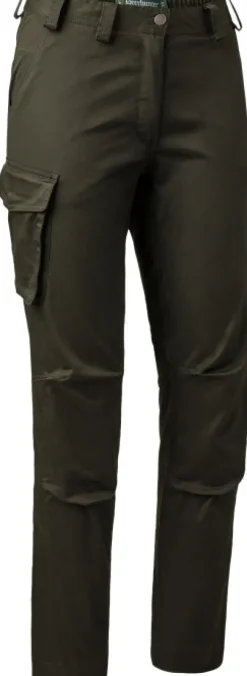 Deerhunter Lady Traveler Trousers naisten reisitaskuhousut, vihreä