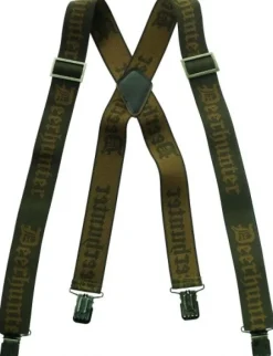 Deerhunter Logo Braces with Clips - 120 cm Art green