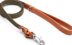 Denjo Dogs Signature talutin, L, Cognac/Khaki