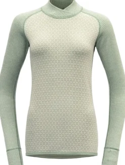 Devold Kvitegga Merino 230 Cross Neck naisten kerrastopaita, Raw White