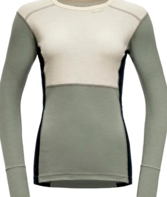 Devold Lauparen Merino 190 Shirt Woman Raw White/Fog/Ink