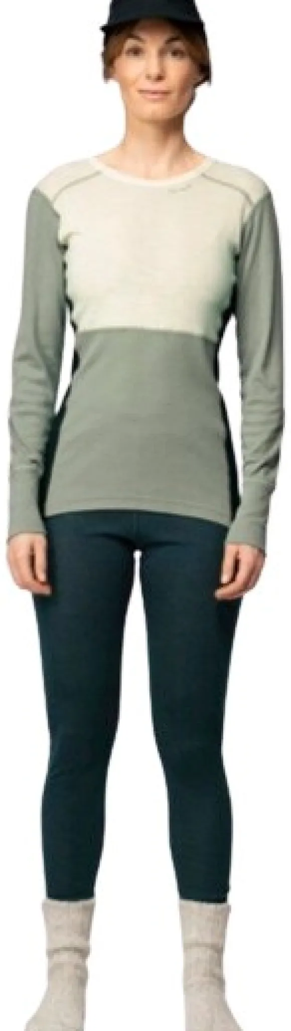 Devold Lauparen Merino 190 Shirt Woman Raw White/Fog/Ink