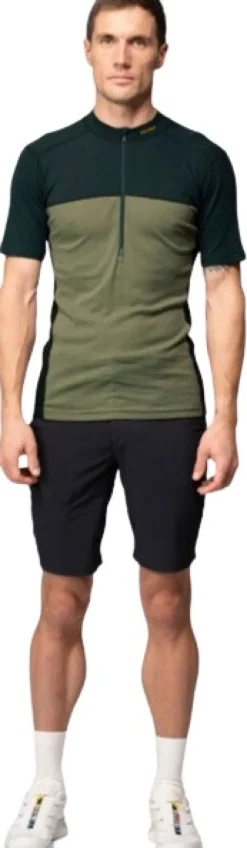 Devold Lauparen Merino 190 Zip Tee Man Ink/Lichen/Black