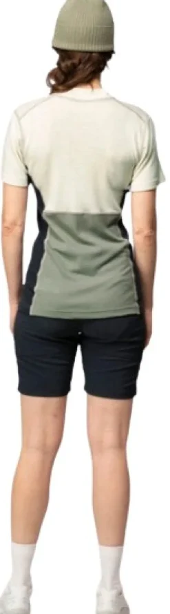 Devold Lauparen Merino 190 Zip Tee Woman Raw White/Fog/Ink