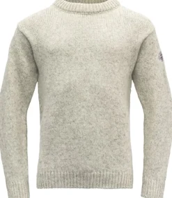Devold Nansen Sweater Crew Neck Unisex Grey Melange