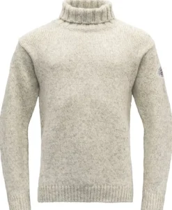 Devold Nansen Sweater High Neck Unisex Grey Melange