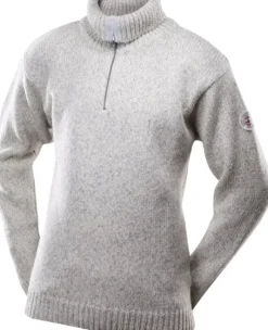Devold Nansen Sweater Zip Neck Unisex Grey Melange