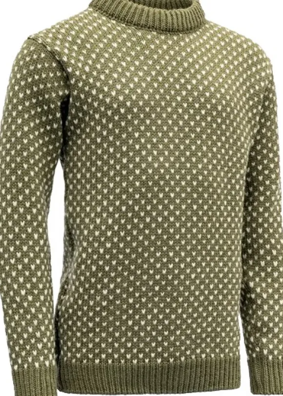 Devold Nordsjø Sweater Crew Neck Unisex Olive